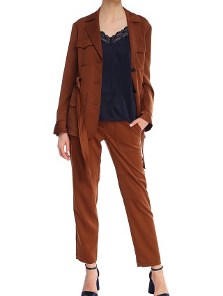 Коричневый пиджак MARC CAIN: фото 1 - Invogue